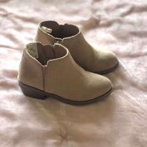 Faux-Suede Ankle Boots for Toddler Girls
